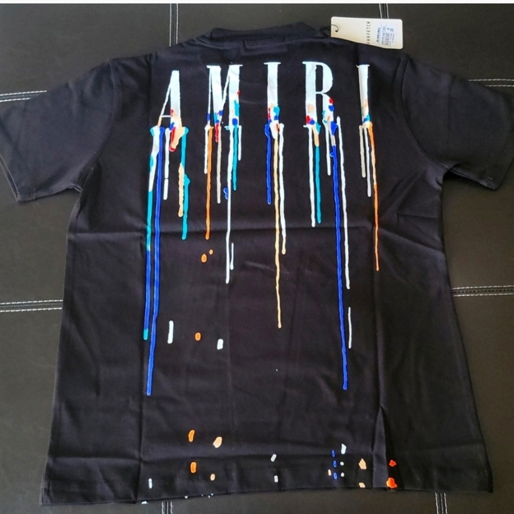 RESTOCKED .Amiri paint splatter tshirt